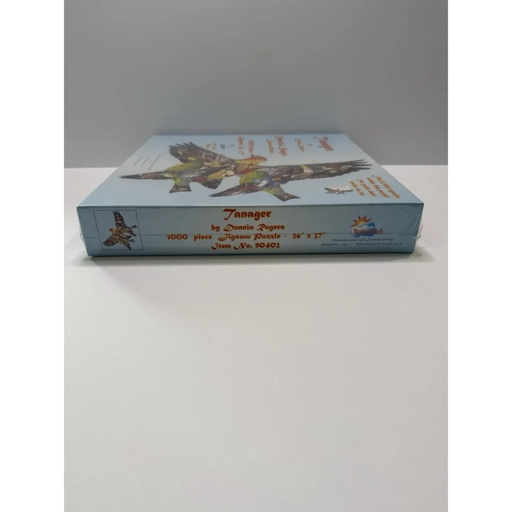 SunsOut Tanager Dennis Rogers Special Shape 1000 Piece Jigsaw Puzzle 90402 Birds